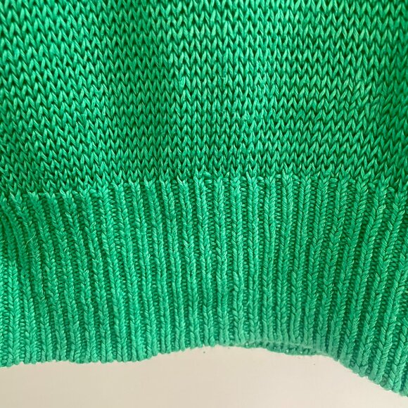 Apiece Apart Green Linen Cropped Sweater Size L - Picture 7 of 7